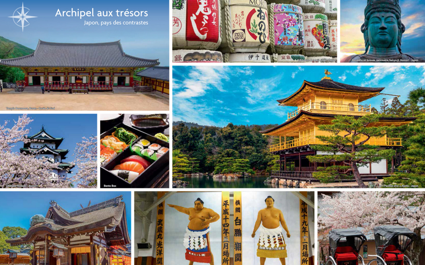 création pages intérieures voyage iconographie Japon