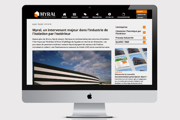 création de site web Myral industrie par adb-leon