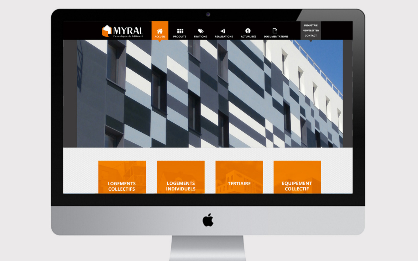 création et développement d'un site internet Myral industrie